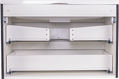 Style Line Мебель для ванной Бергамо Мини 80 подвесная черная Люкс антискрейтч Plus – фотография-9